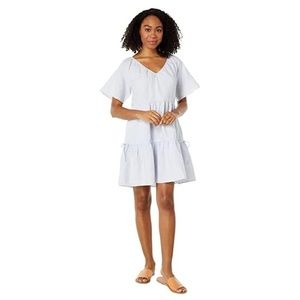 MadeWell Linen-Blend Lorelei Mini Dress NE769
